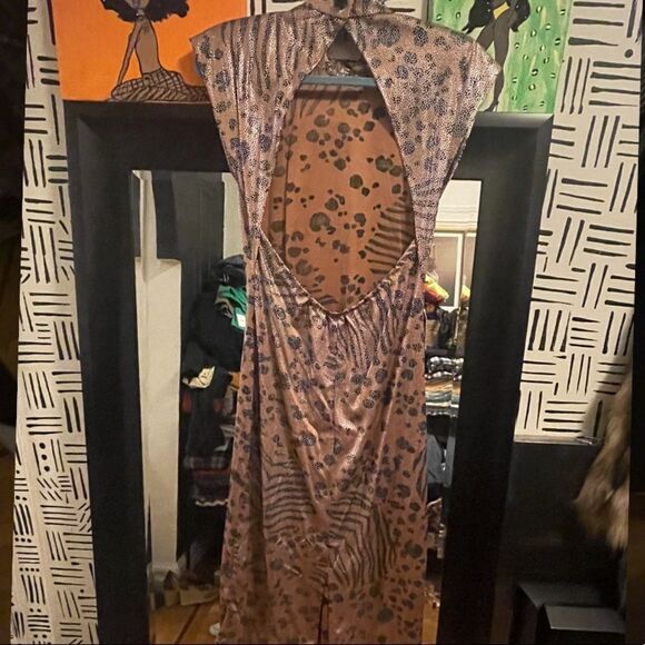 Vintage Animal Print Gown - Picture 9 of 10